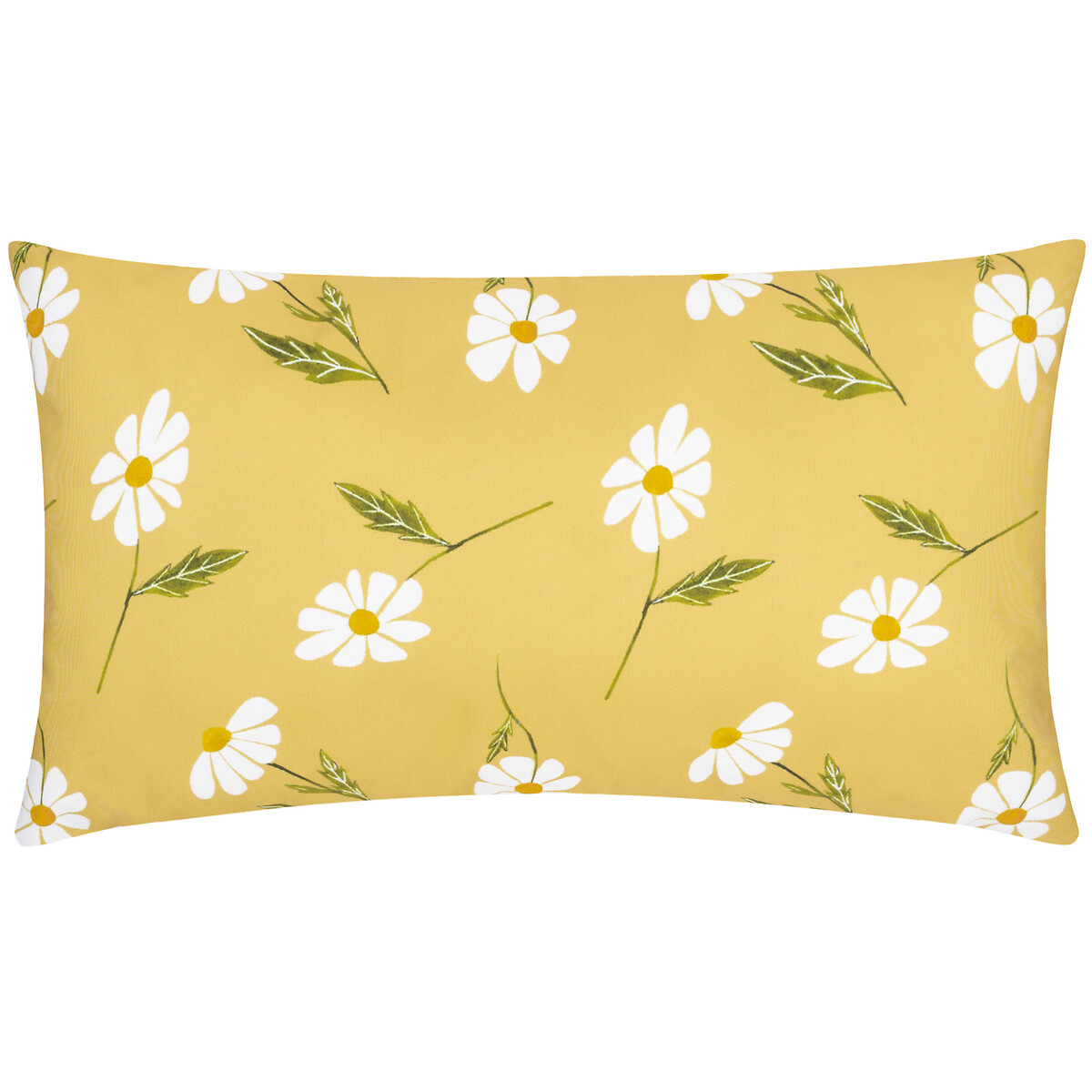 Daisies Floral Reversible Large Outdoor Filled Cushion yellow, WYLDER