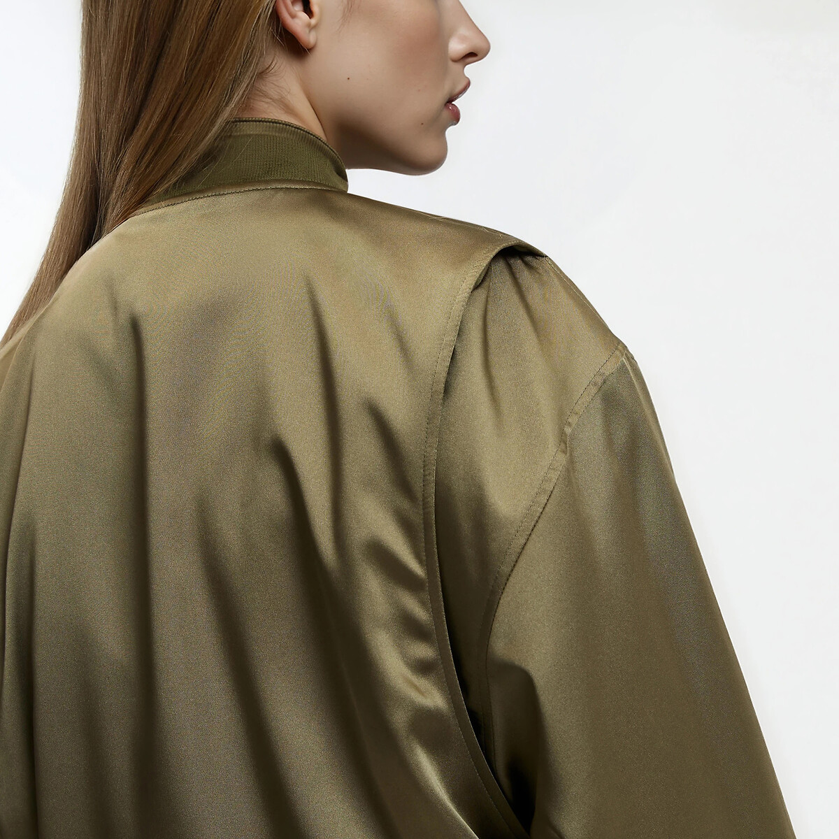 Short Jacket with Press Stud Fastening For Mid-Season khaki, LA REDOUTE COLLECTIONS