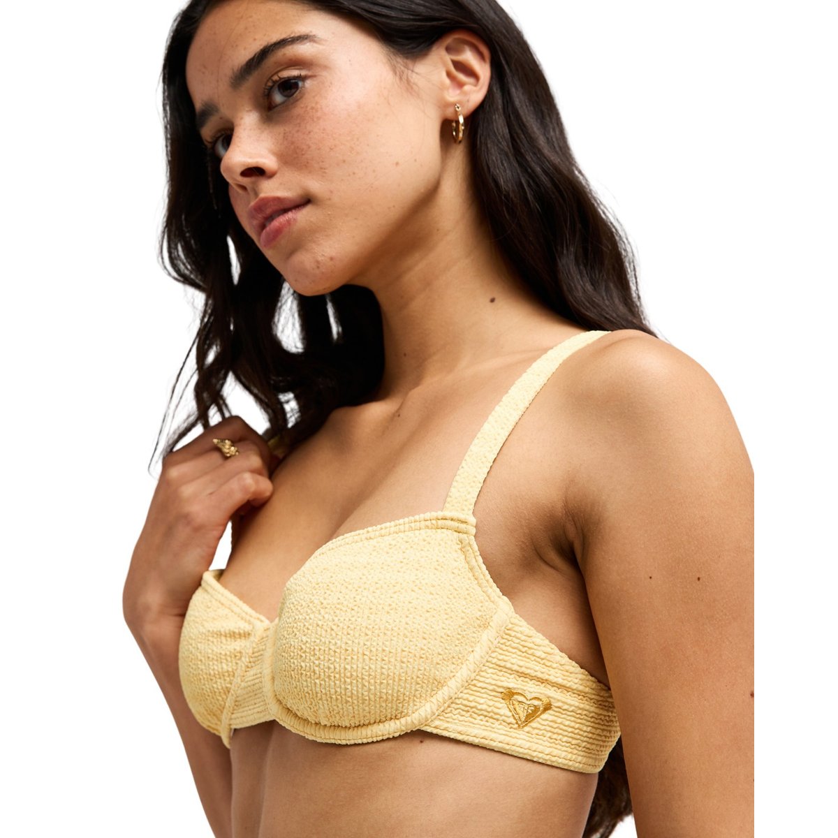 Haut de maillot de bain bikini à armatures GOLDEN HAZE UNDERWIRE BRA. jaune golden haze golden haze stripe, ROXY