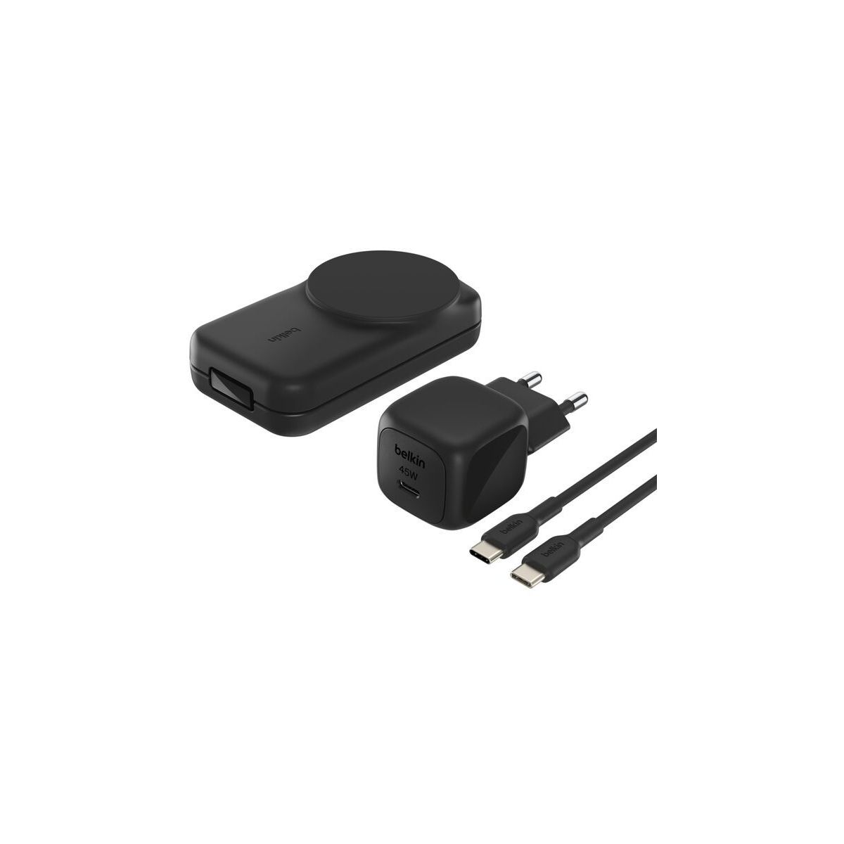 Station de charge 25W 3 en 1 Qi2 Noir couleur unique, BELKIN