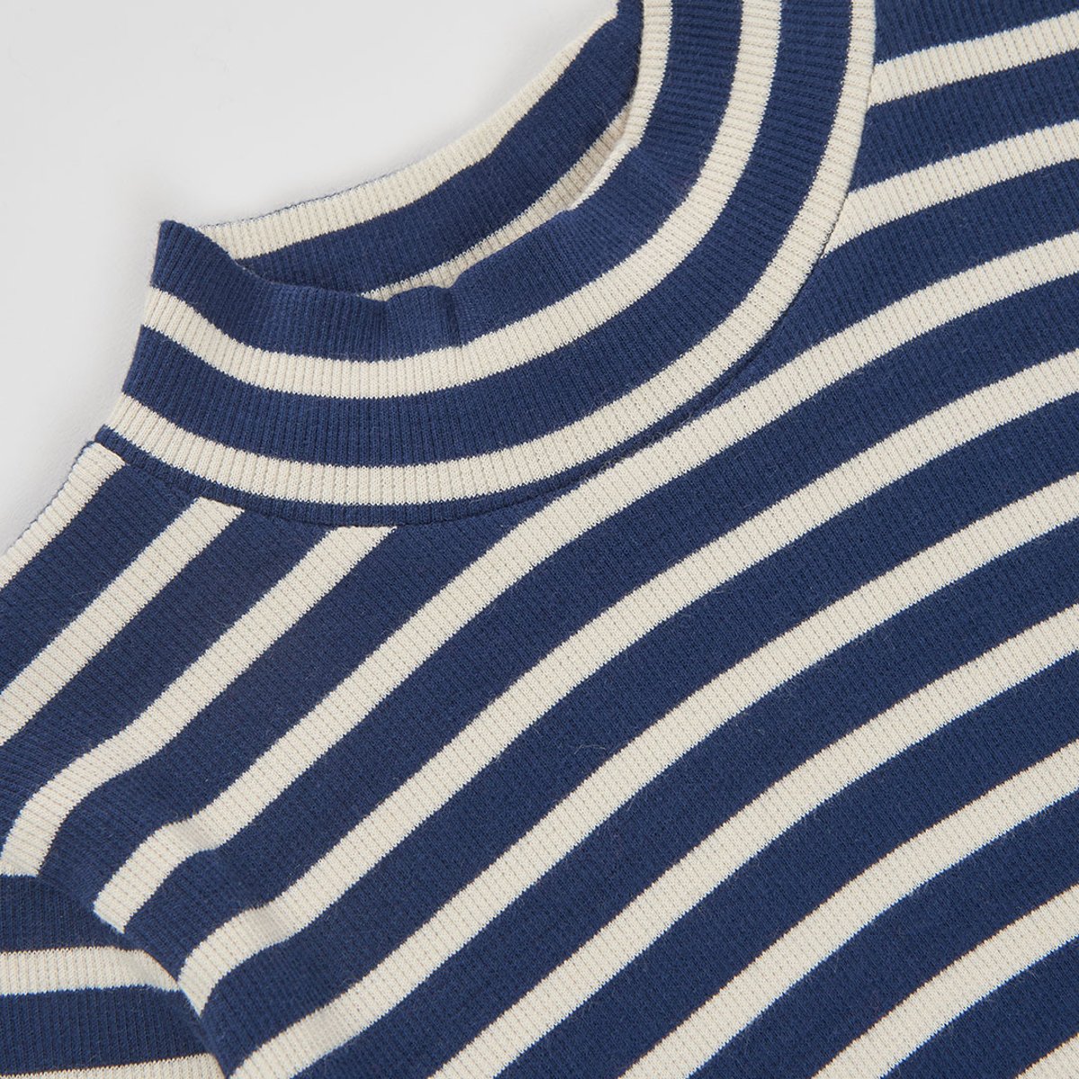 T-shirt en maille cotelée fille rayures multicolore, BOBOLI