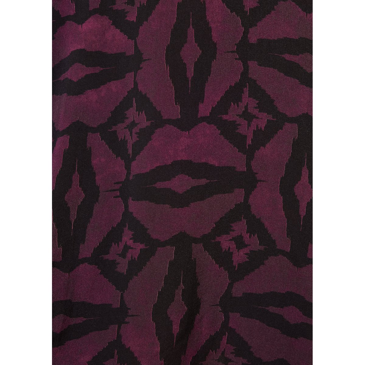 Robe manches longues encolure tunisienne en noir/vin, LA FEE MARABOUTEE