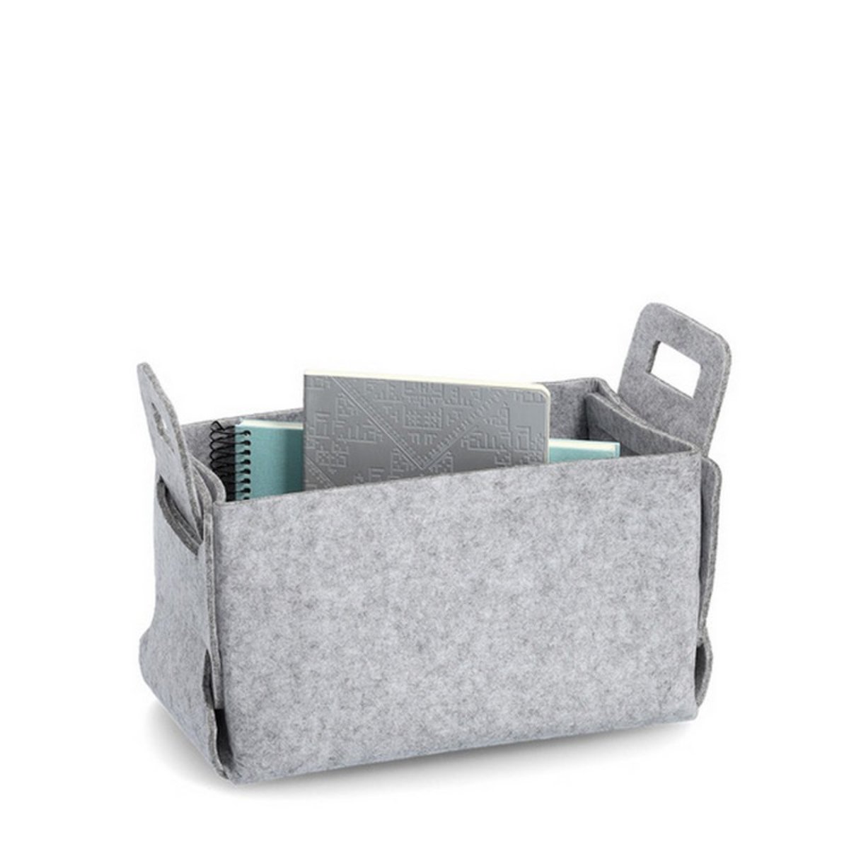 Panier feutre design gris, ZELLER PRESENT