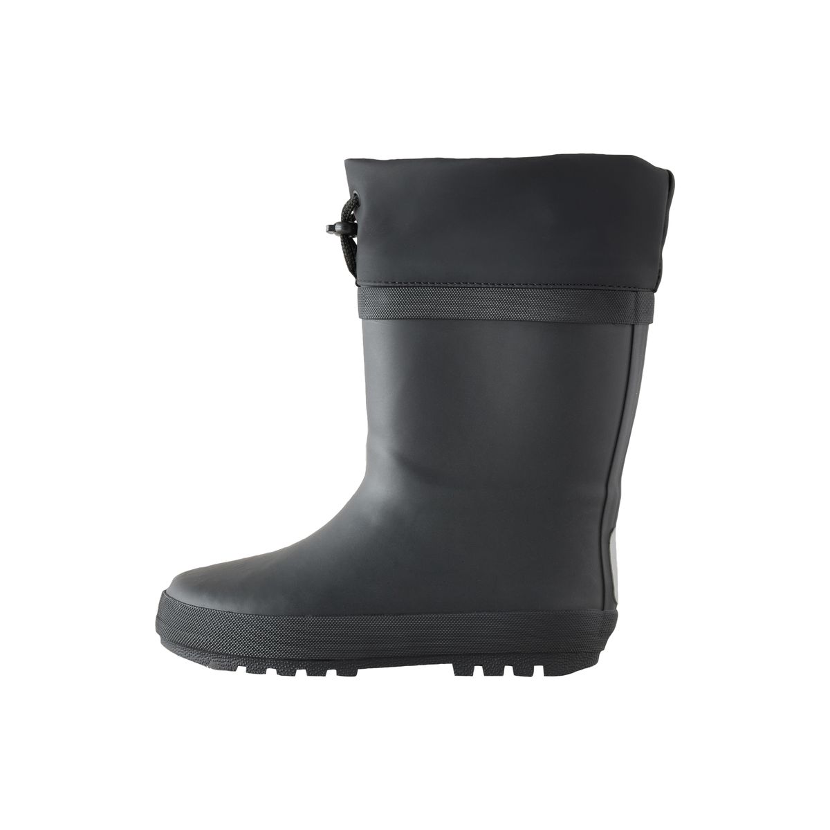 Bottes en caoutchouc à revers réglable noir, NEXT