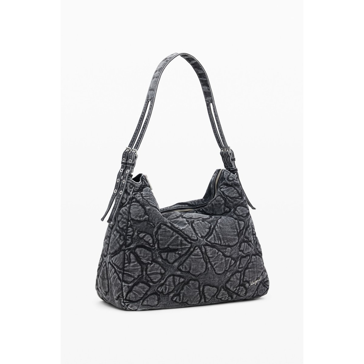 Sac imprimé moyen noir, DESIGUAL