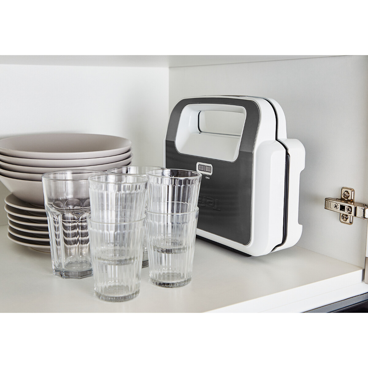 Gaufrier croques monsieur Snack XL SW701110 blanc/gris, TEFAL