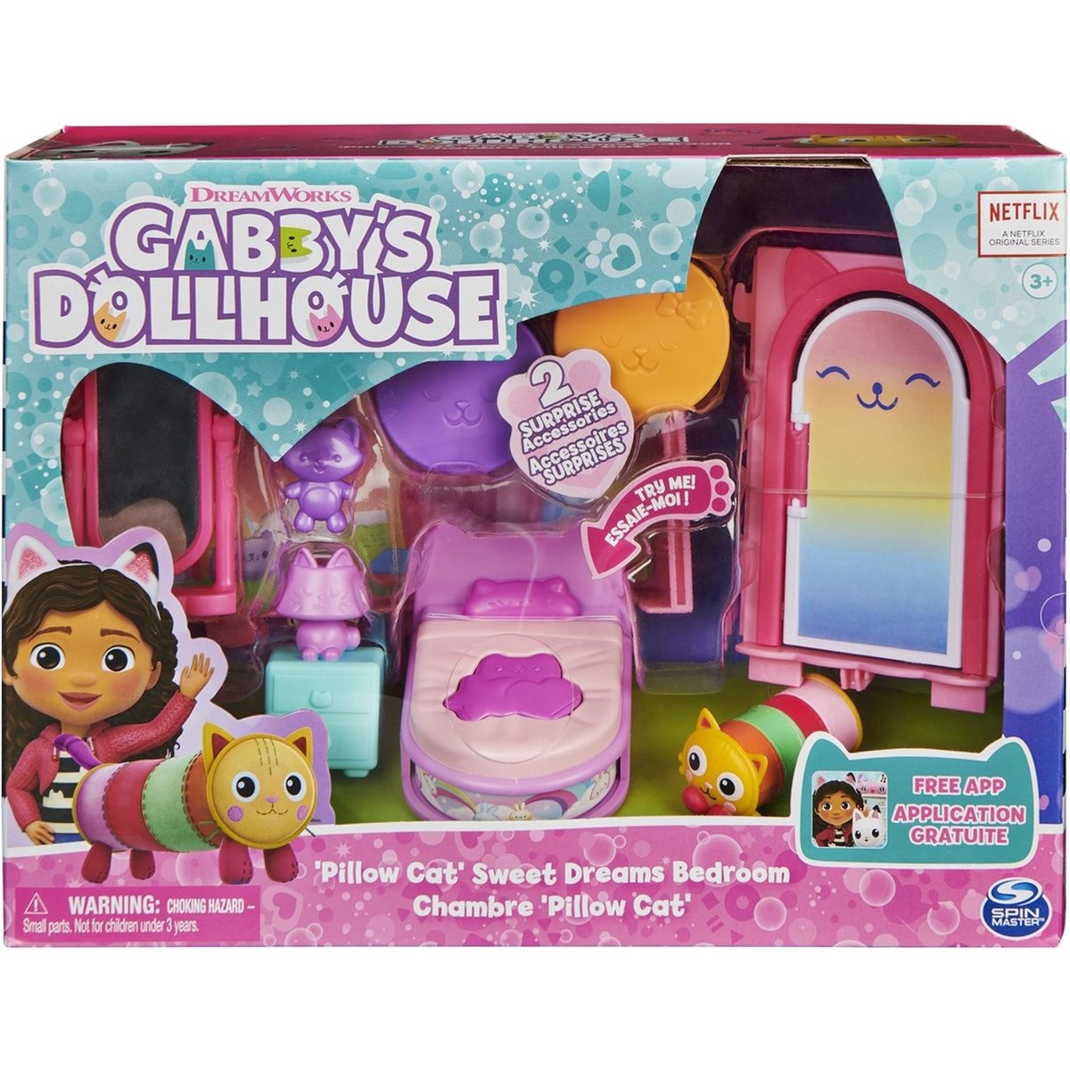 Set de jeu Gabby's Dollhouse La chambre de Polochat multicolore, SPIN MASTER