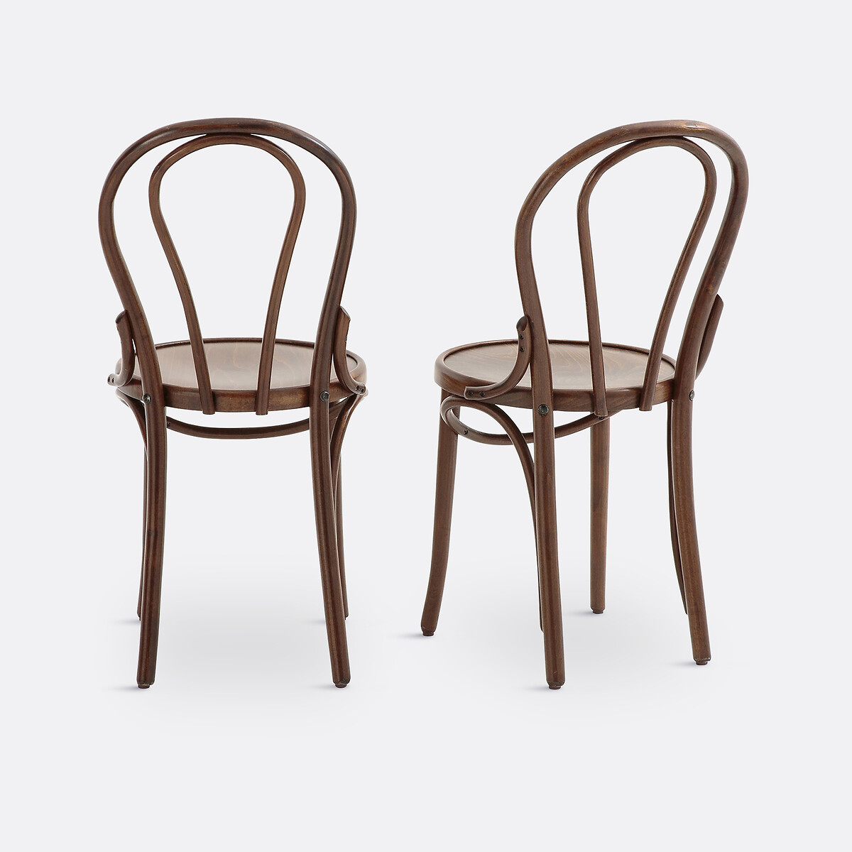 Lot de 2 chaises style bistrot, Bistro noyer, LA REDOUTE INTERIEURS