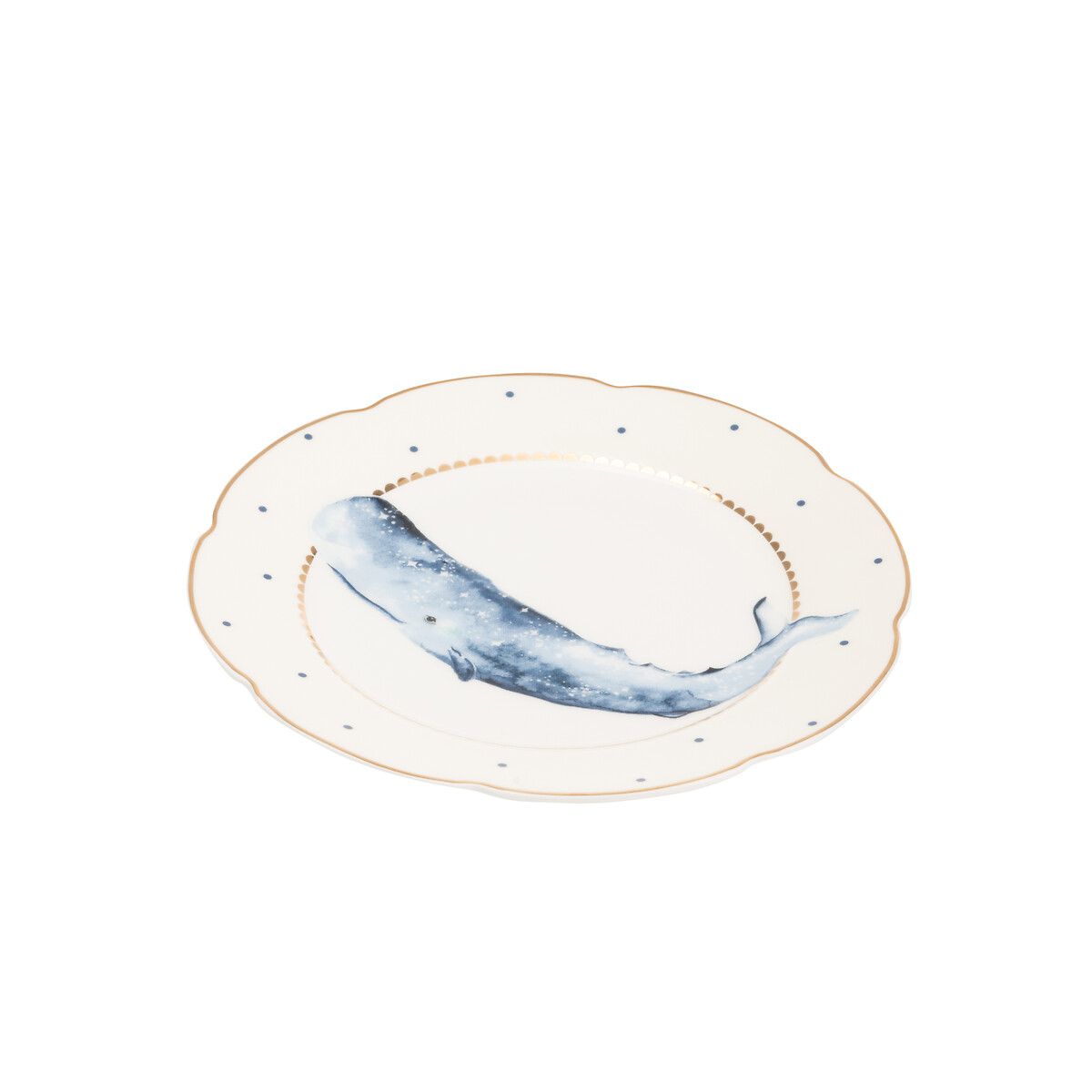 Set of 4 16cm Fishy Tea Plates multi-coloured, YVONNE ELLEN