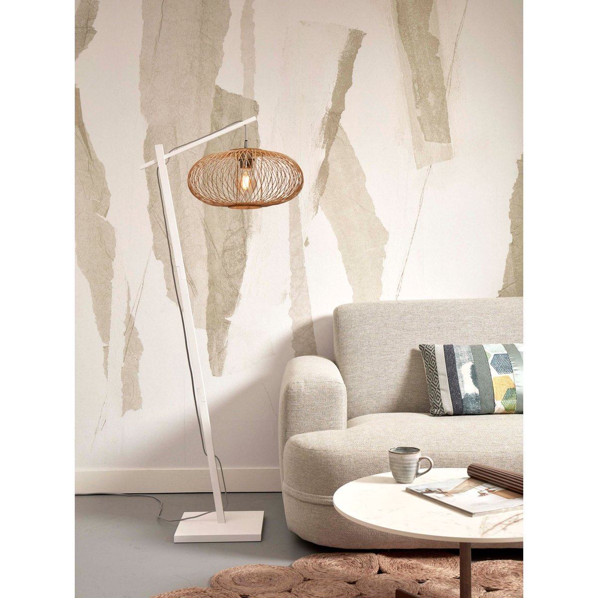 Lampadaire Bambou CANGO naturel, GOOD & MOJO