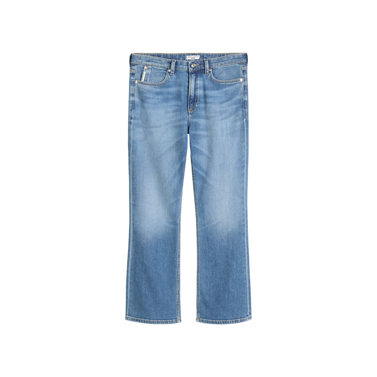 Jeans modèle Josina bootcut kick flare en Organic Cotton Stretch bleu moyen, MARC O’POLO DENIM