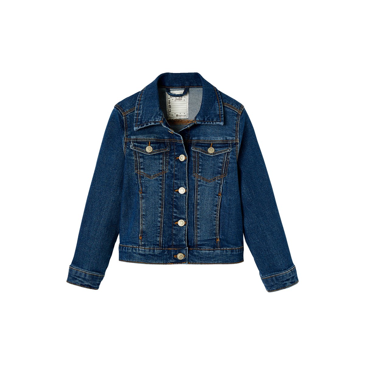 Veste en jean stone, VERTBAUDET
