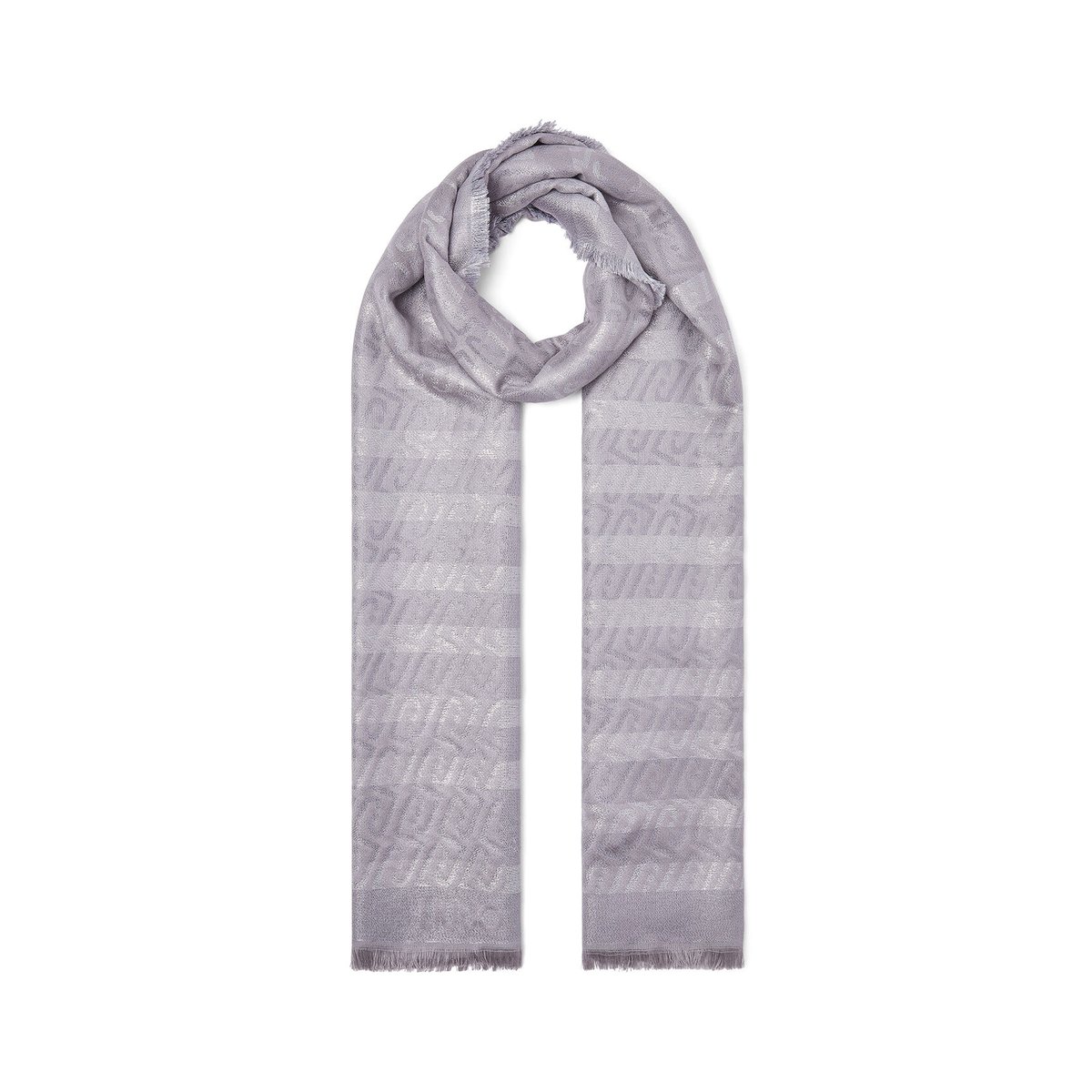 Étole Jacquard Monogramme gris, LIU JO