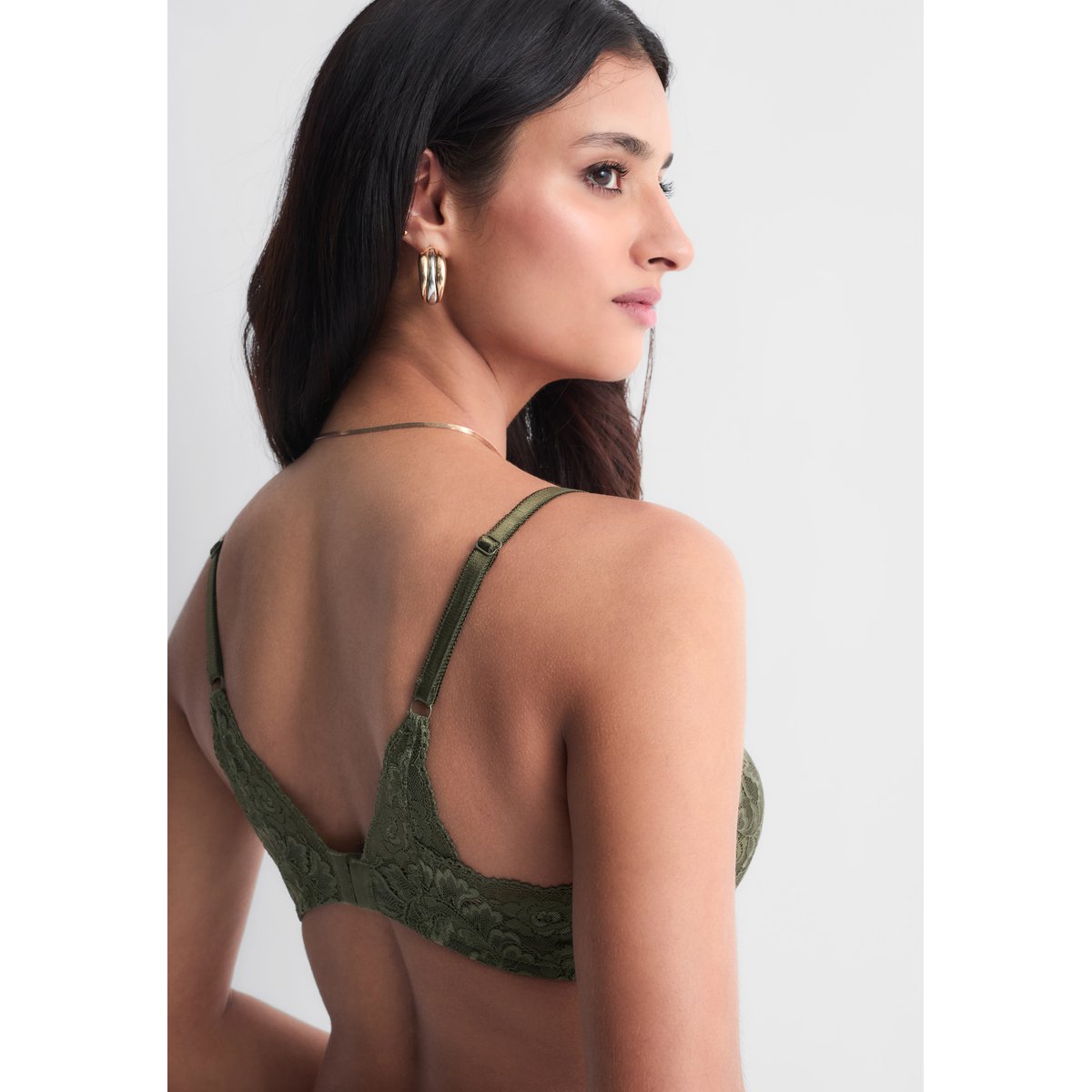 Soutien gorge Corbeille coques Rosessence vert, AUBADE