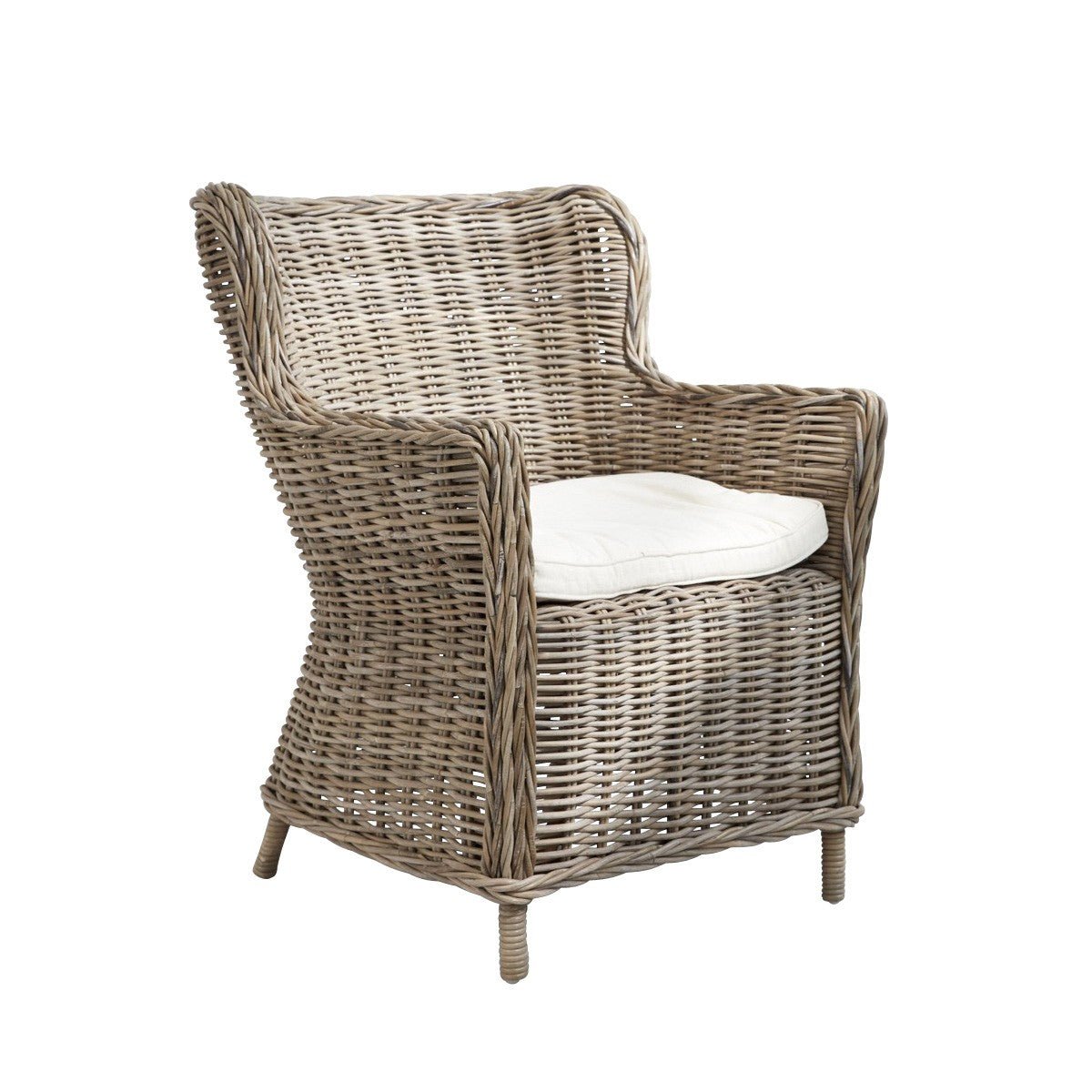 Fauteuil en rotin tressé ATLANTIC naturel, BERAH GETAH