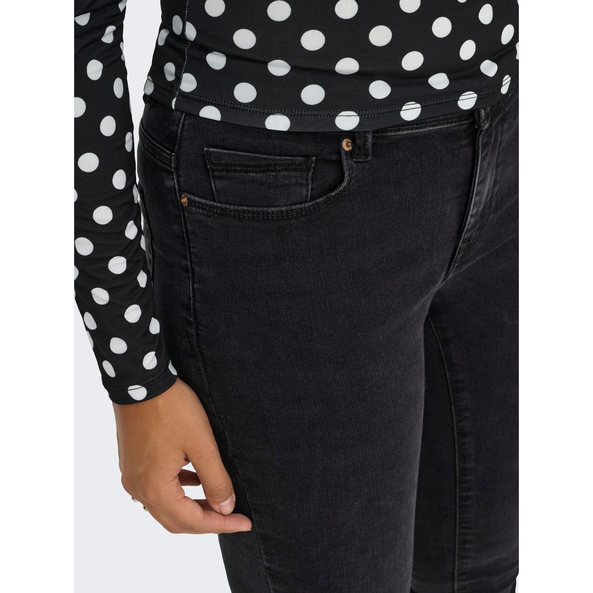 Jean Skinny washed black, ONLY
