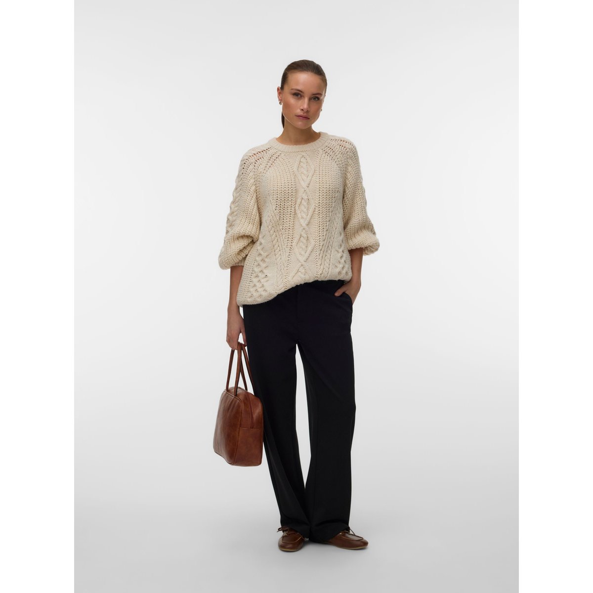 Pull En Maille birch, VERO MODA