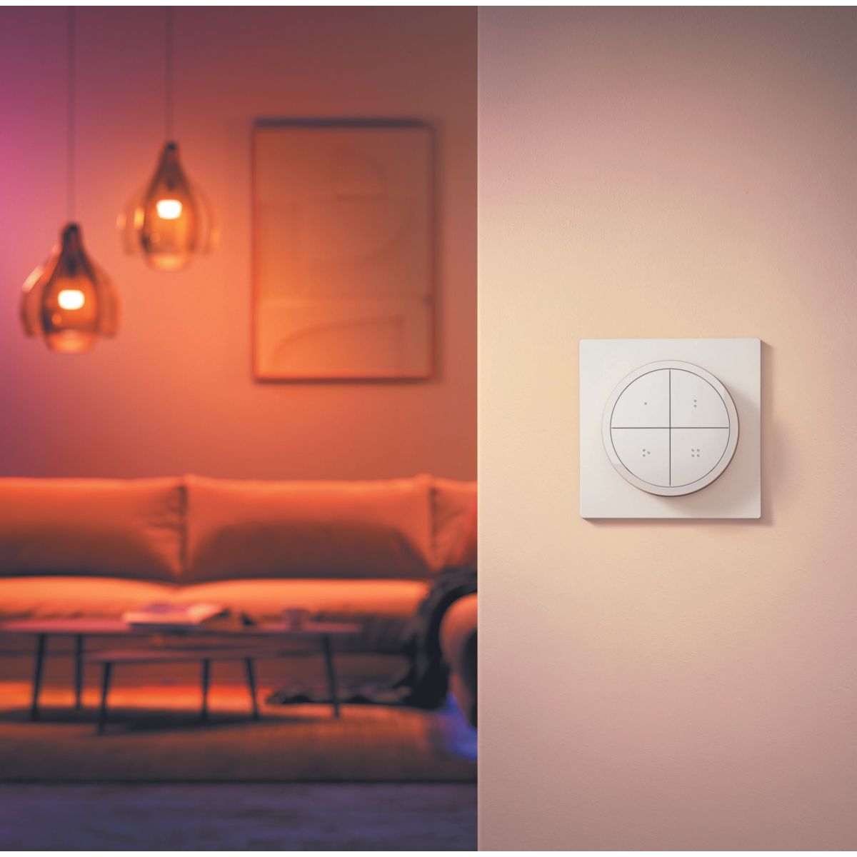 Interrupteur Tap dial switch Blanc blanc, PHILIPS HUE