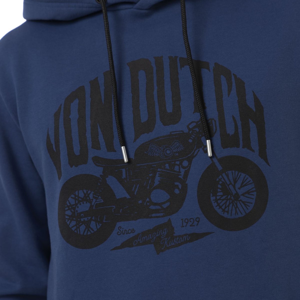 Sweatshirt à capuche SPIRIT bleu foncé/noir, VON DUTCH