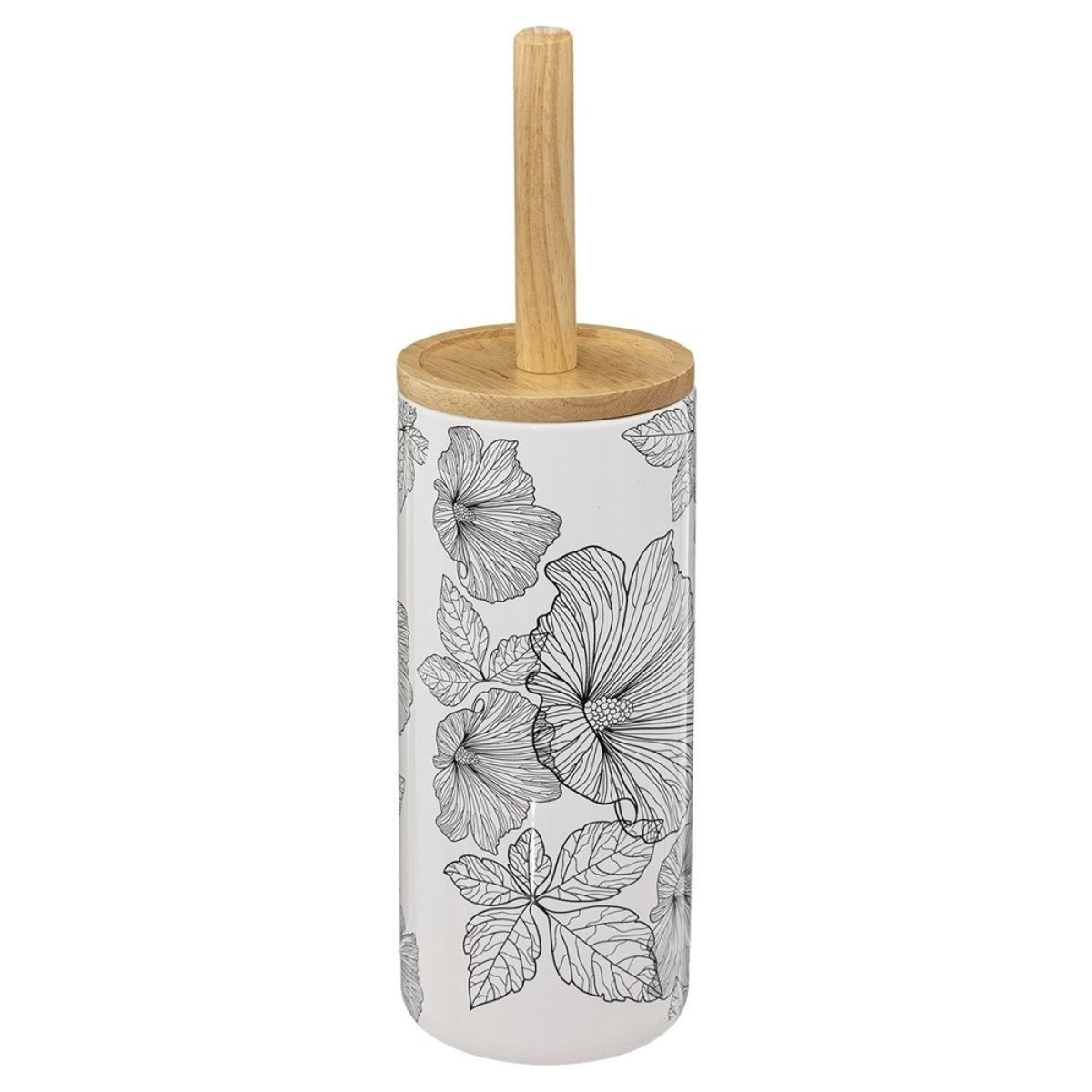 Brosse Wc Blackflora blanc, ATMOSPHERA