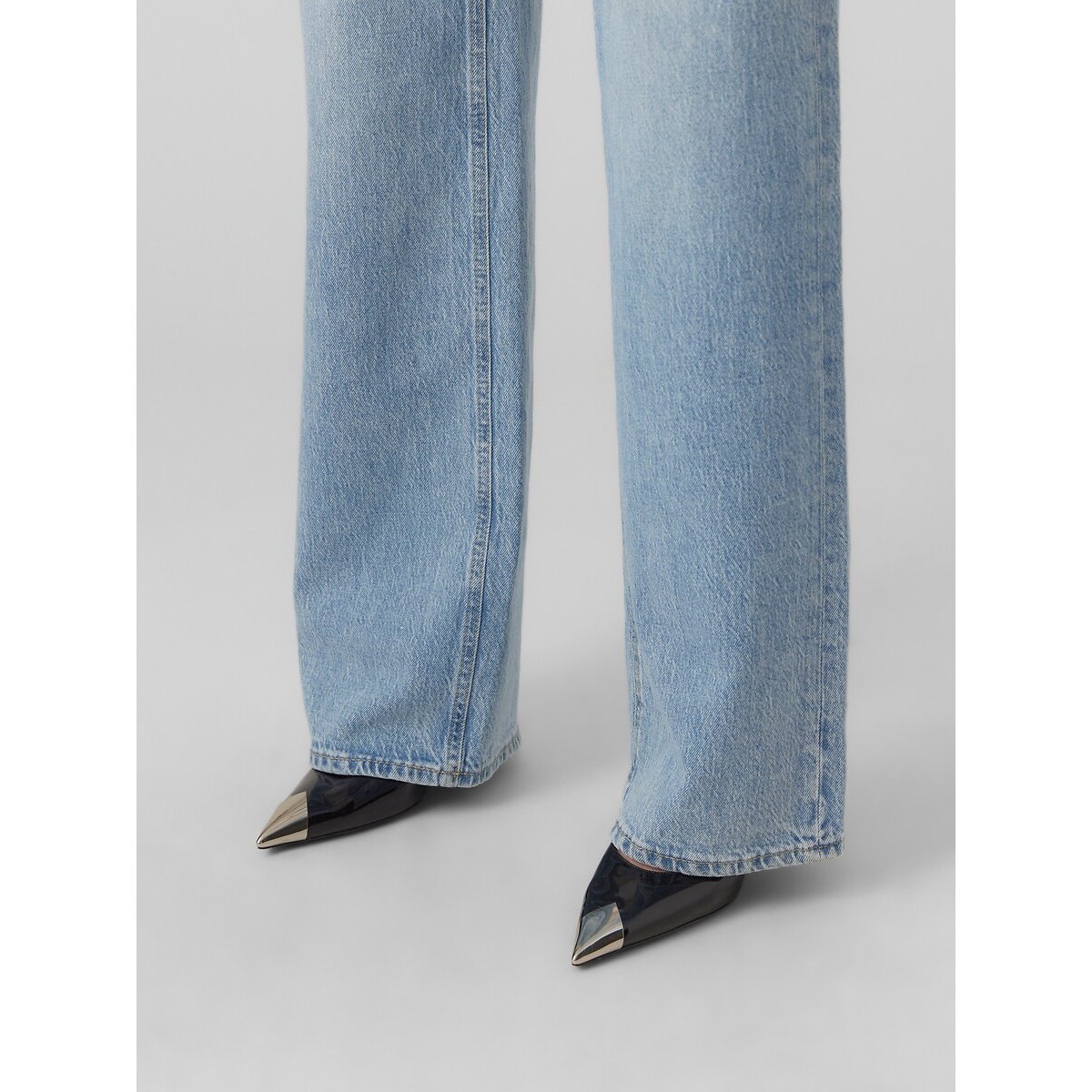 Jean large, taille haute light blue, VERO MODA
