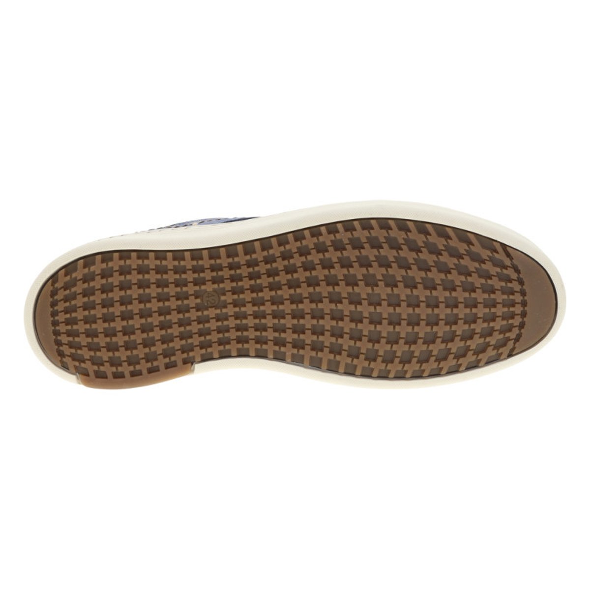 Sneakers en cuir bleues à talon plat avec des lacets ronds marine bleu, BULLBOXER