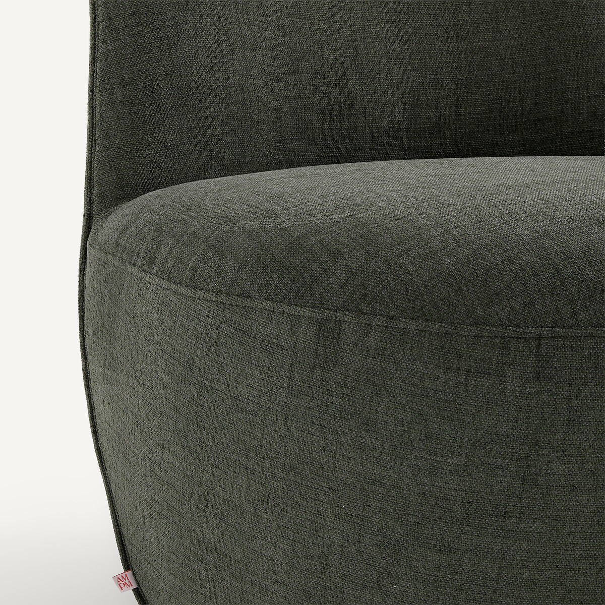 Sillón giratorio de poliéster, ROSEBURY, diseño de Emmanuel Gallina verde bosque, EMMANUEL GALLINA X AM.PM