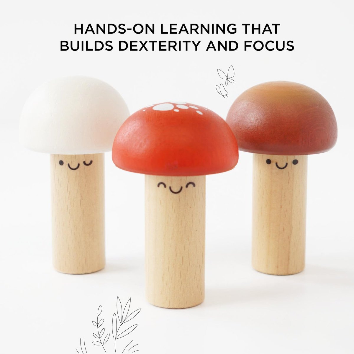 Jeu de marteau Messieurs Champignons beige, LE TOY VAN