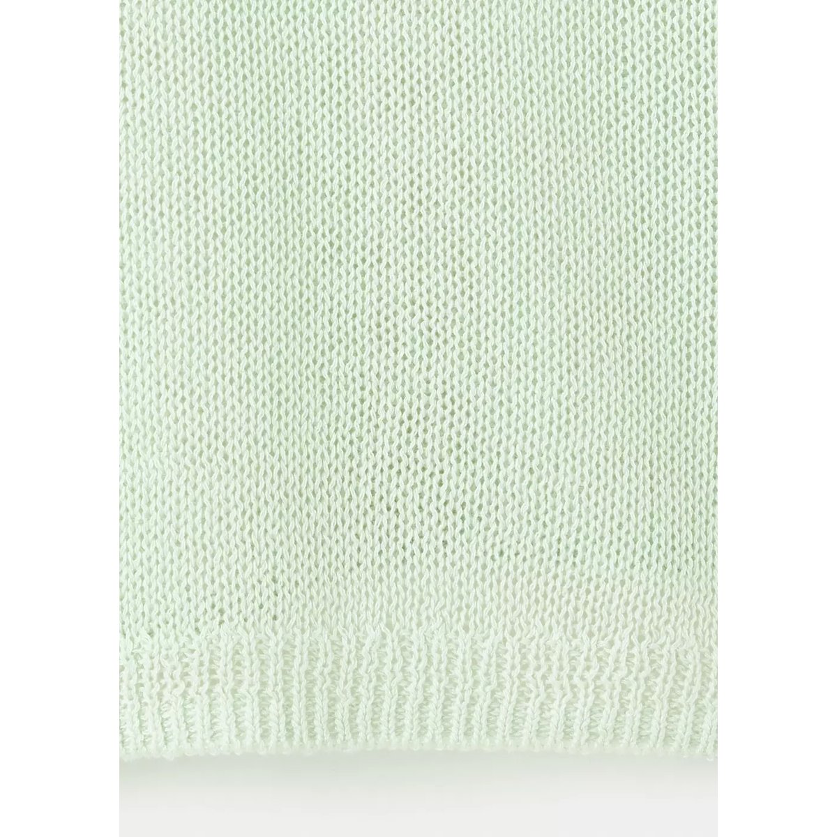 Pull-over maille fine col V vert menthe, MANGO TEEN