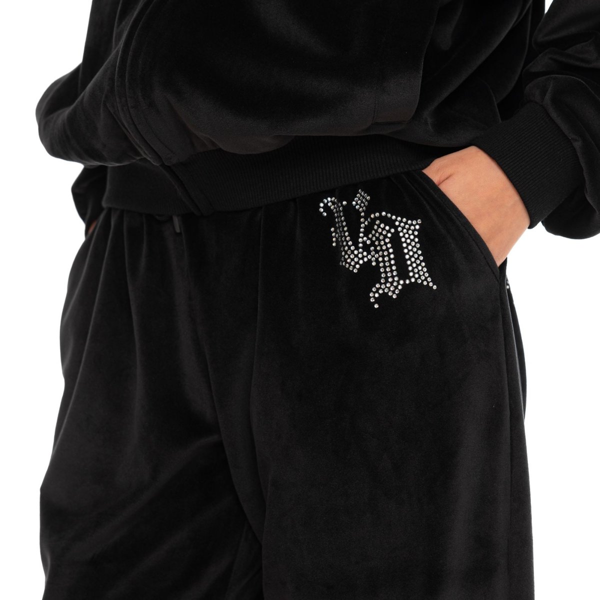 Jogging velours VELVET noir, VON DUTCH