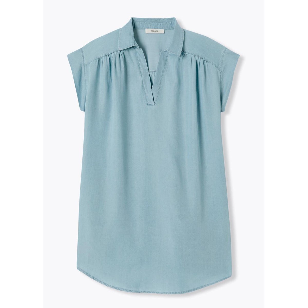 Robe courte en lyocell jean clair, PROMOD