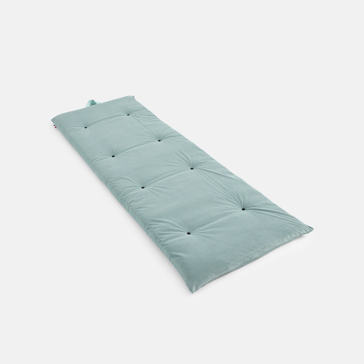 Colchão futon portátil, em bombazina verde-argila, LA REDOUTE INTERIEURS