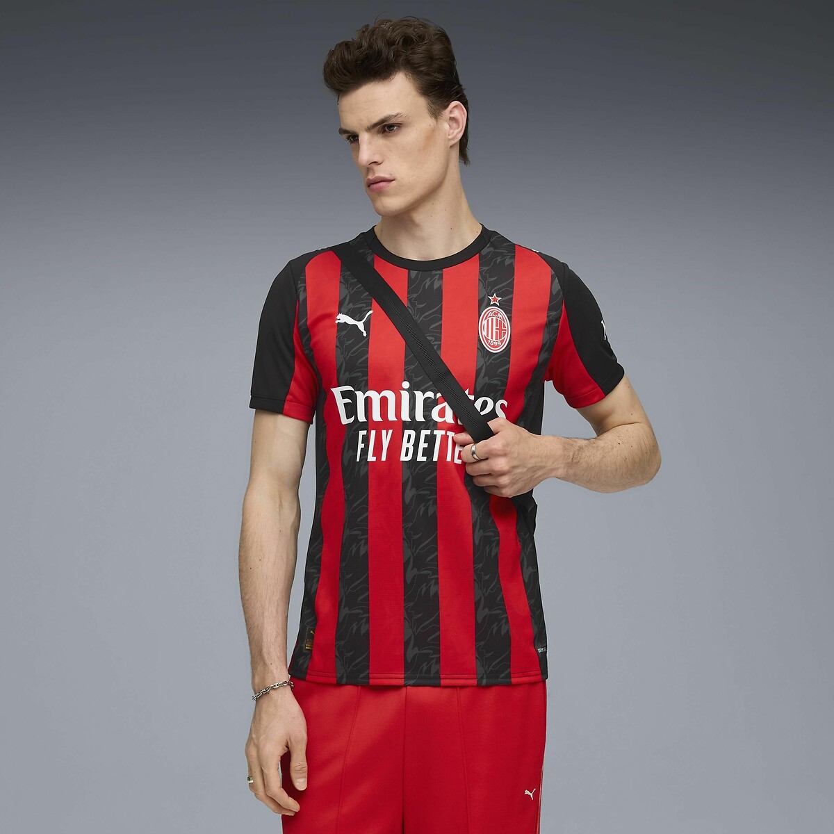Maillot de foot AC Milan Home Jersey rouge/noir, PUMA