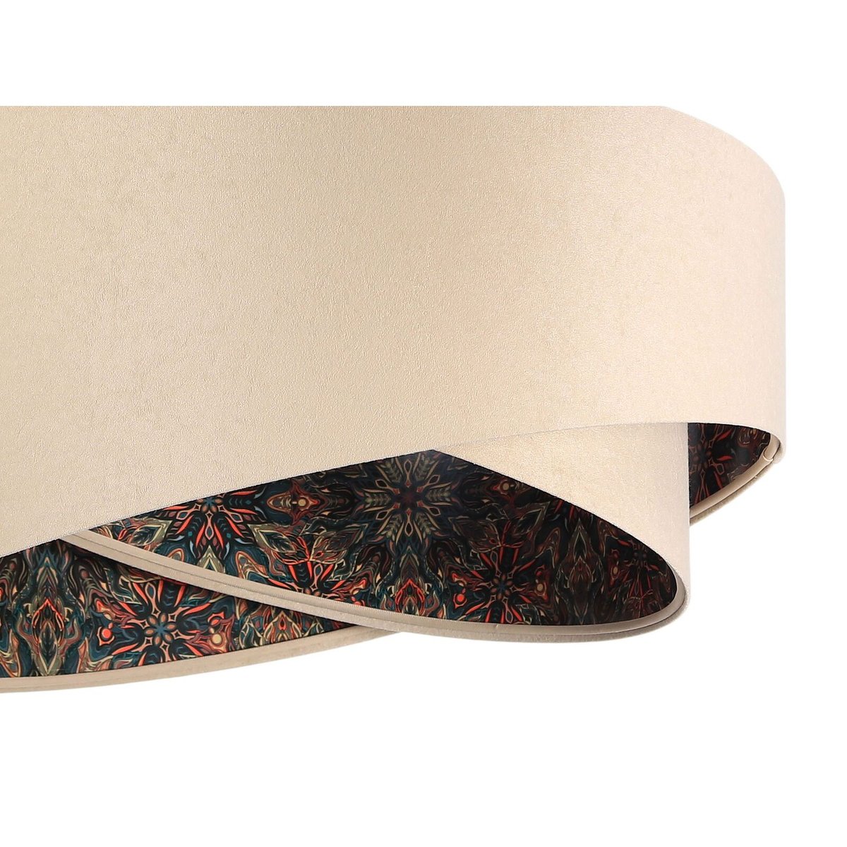 Suspension en tissu, ASYMETRIC beige, multicolore, BPS KONCEPT