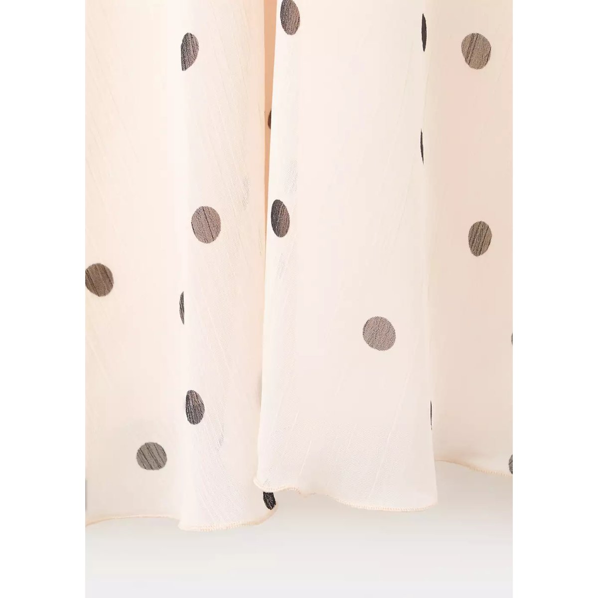Robe halter à pois écru, MANGO