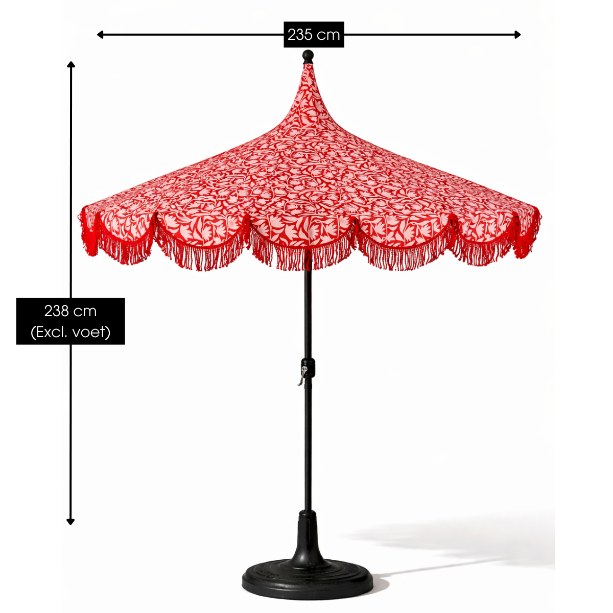 Parasol KELLY rouge, MICA DECORATIONS