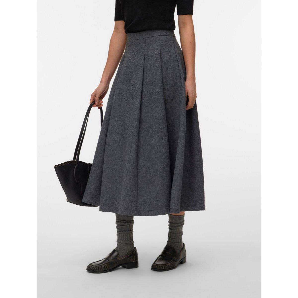 Jupe grise - medium grey melange 1, VERO MODA
