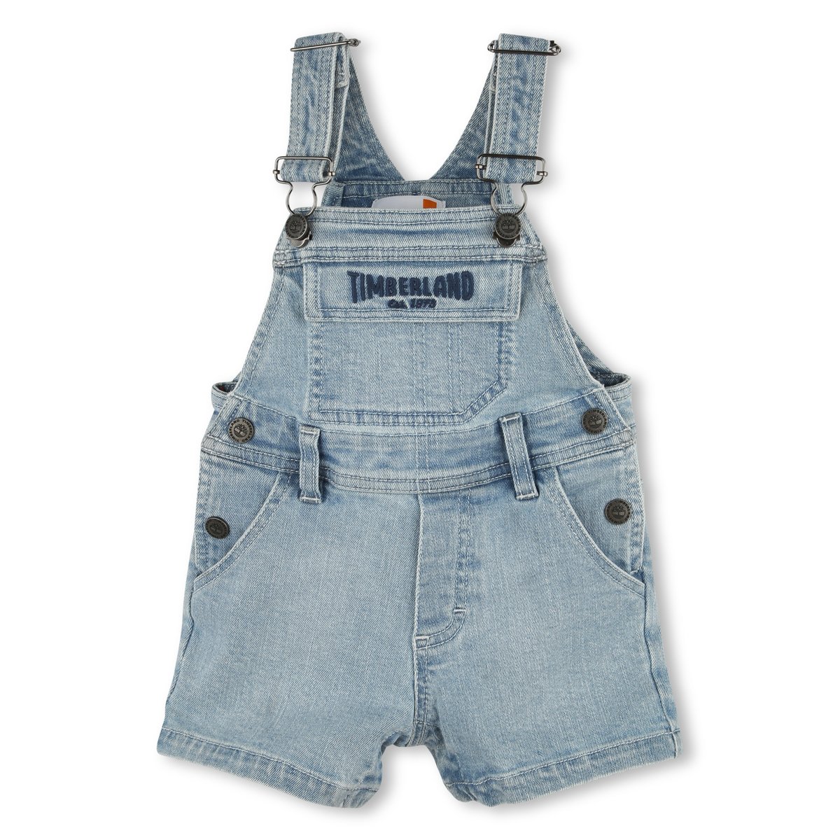 Salopette en denim court bleach, TIMBERLAND