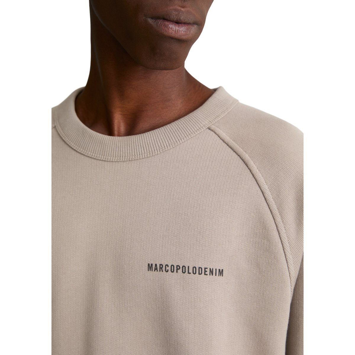 Sweat-shirt ample à la texture marquée marron, MARC O’POLO DENIM