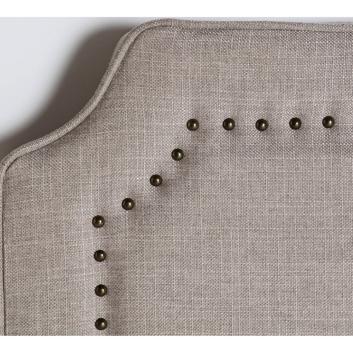 Tête de lit style colonial, S.SOUSEL beige naturel avec finitions bois clair et touches noir, RECOLLECTION