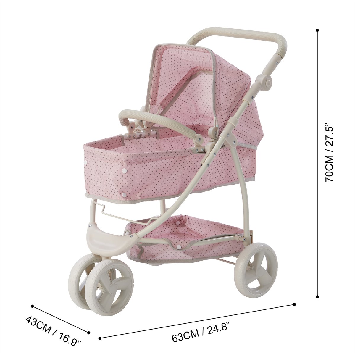 Poussette Poupée couleur unique, TEAMSON KIDS