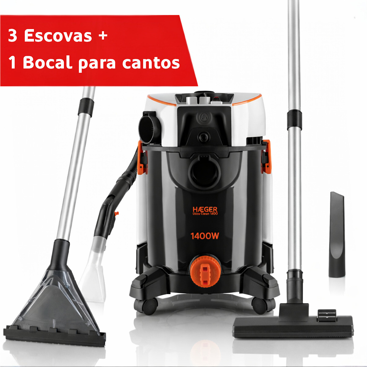 Aspirador Extrator HAEGER Ultra Clean 1400W, Haeger preto , HAEGER