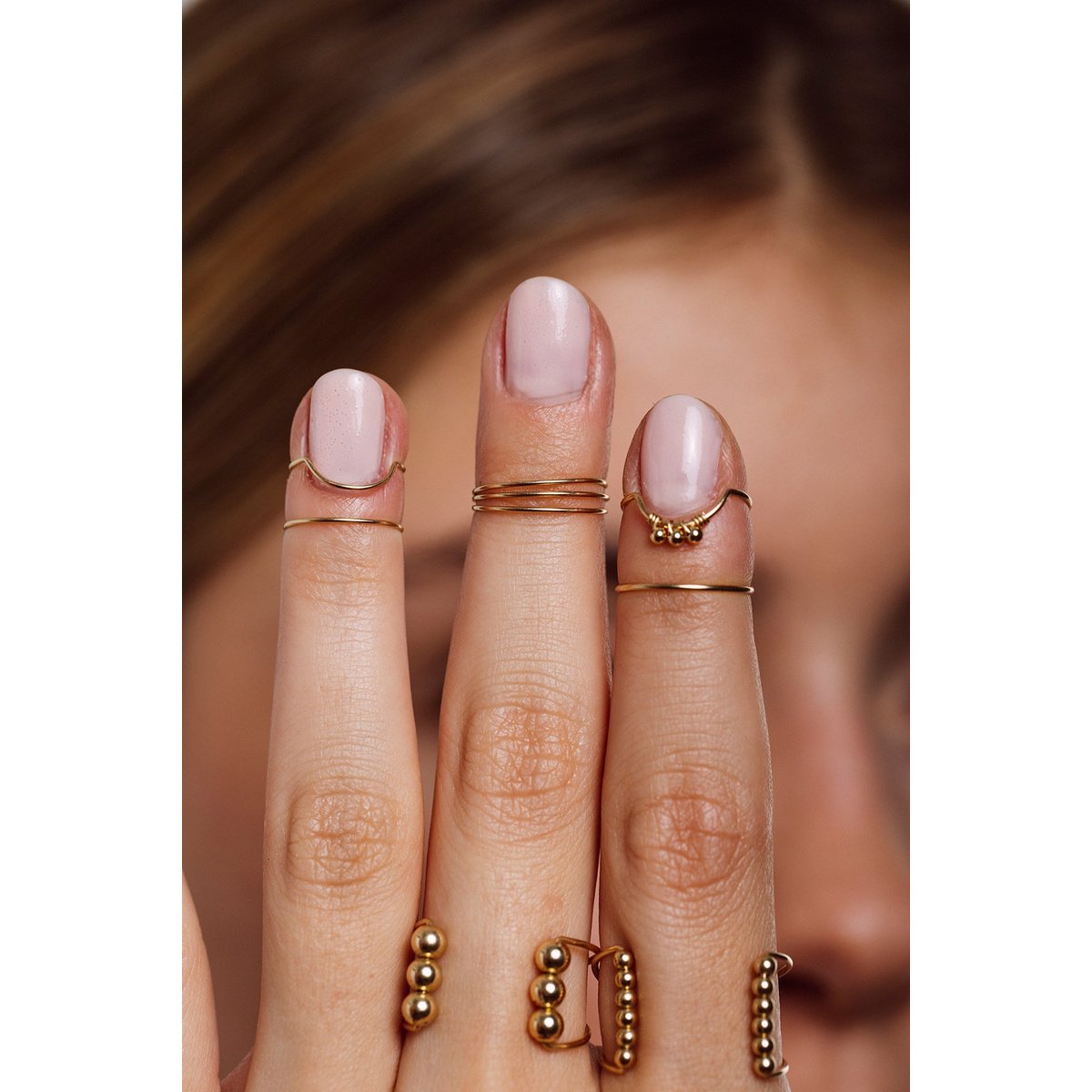 Bague d'ongle Tissage or, YAY PARIS