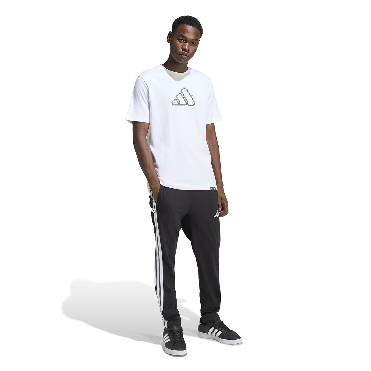 Table Tee T-Shirt with Short Sleeves white, ADIDAS SPORTSWEAR