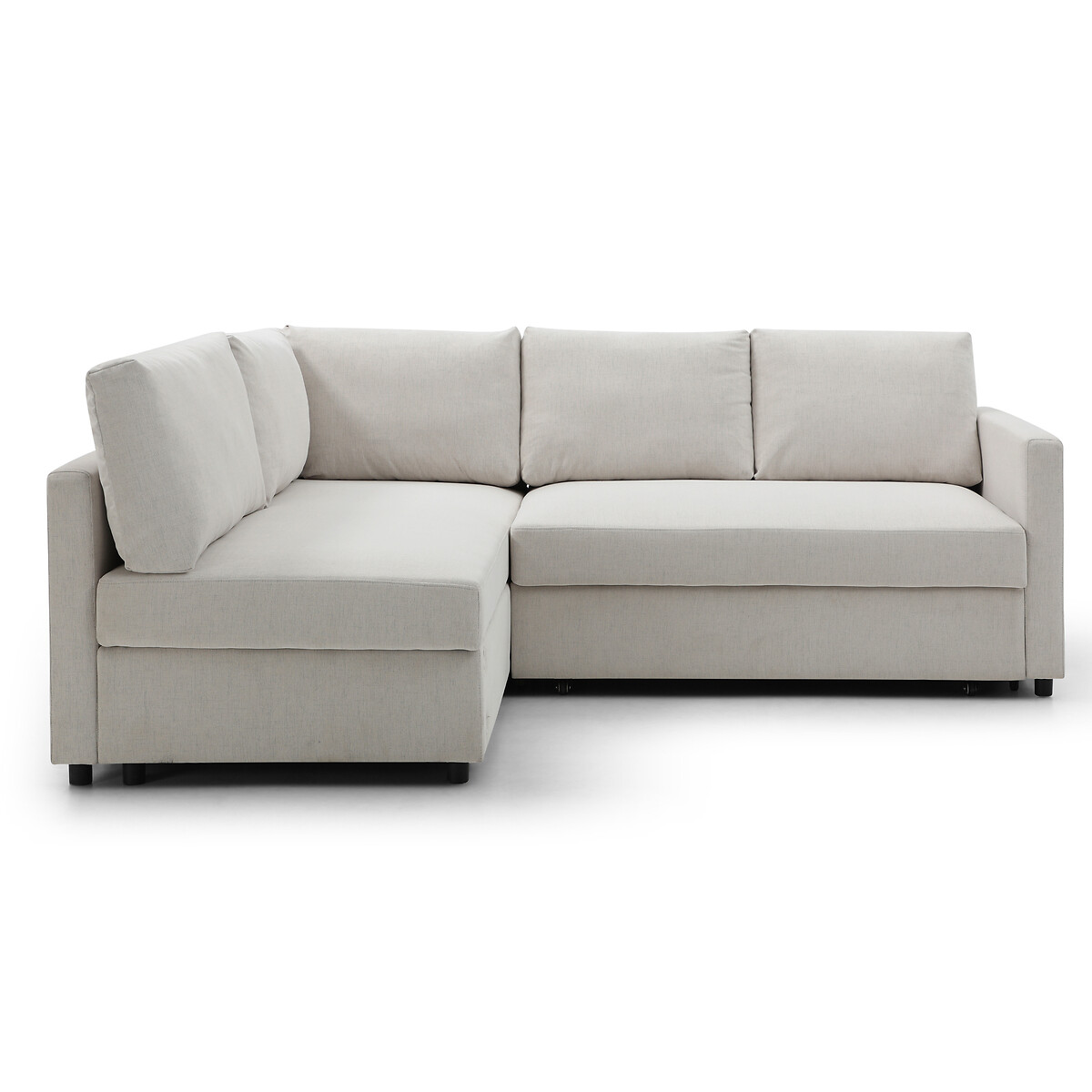 Freya Easy Clean Large Corner Sofa Bed with Storage Compartment natural, SO'HOME
