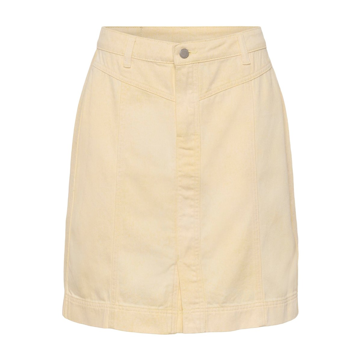 Jupe casual jaune lemon meringue melange, CREAM