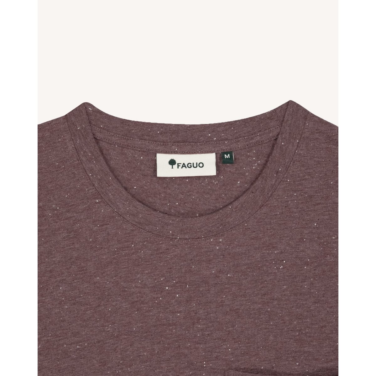T-shirt en maille violet grisé, FAGUO