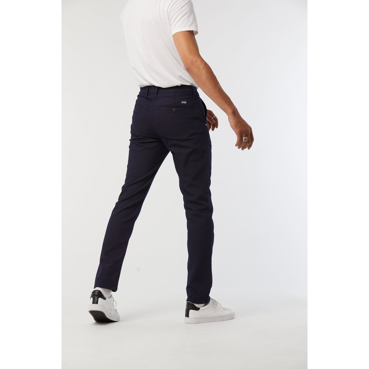 Pantalon coton chino GALANT bleu marine, LEE COOPER
