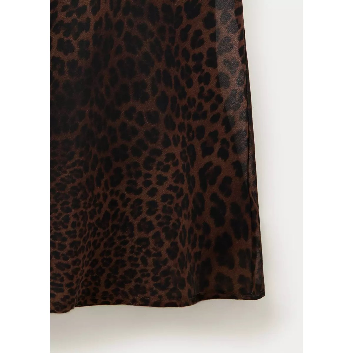 Robe halter léopard noir, MANGO