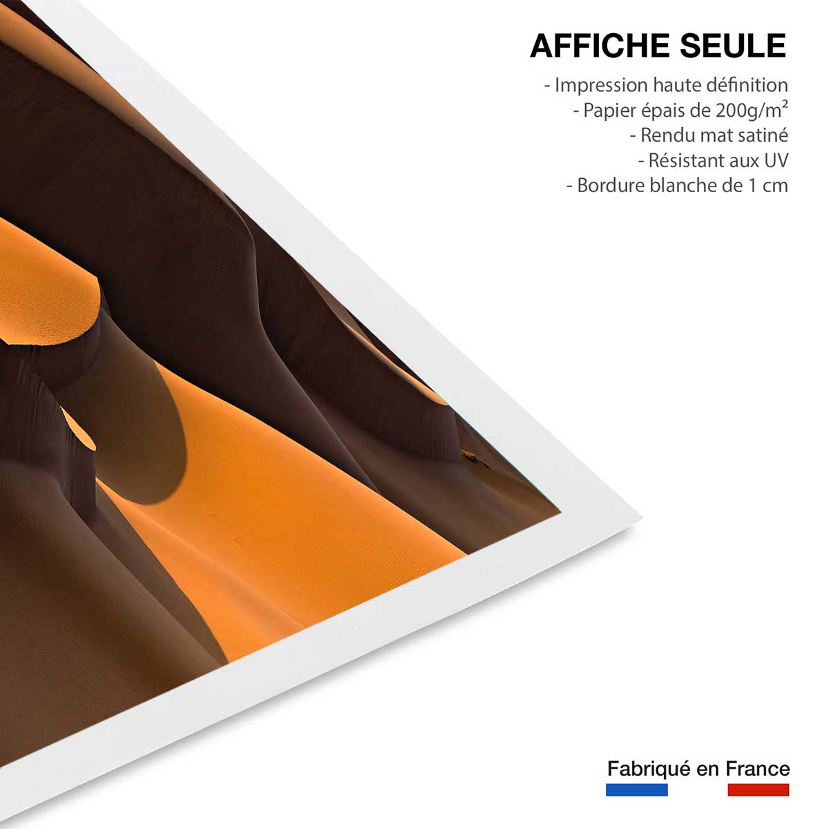 Affiche dune d'Iran affiche seule, HEXOA